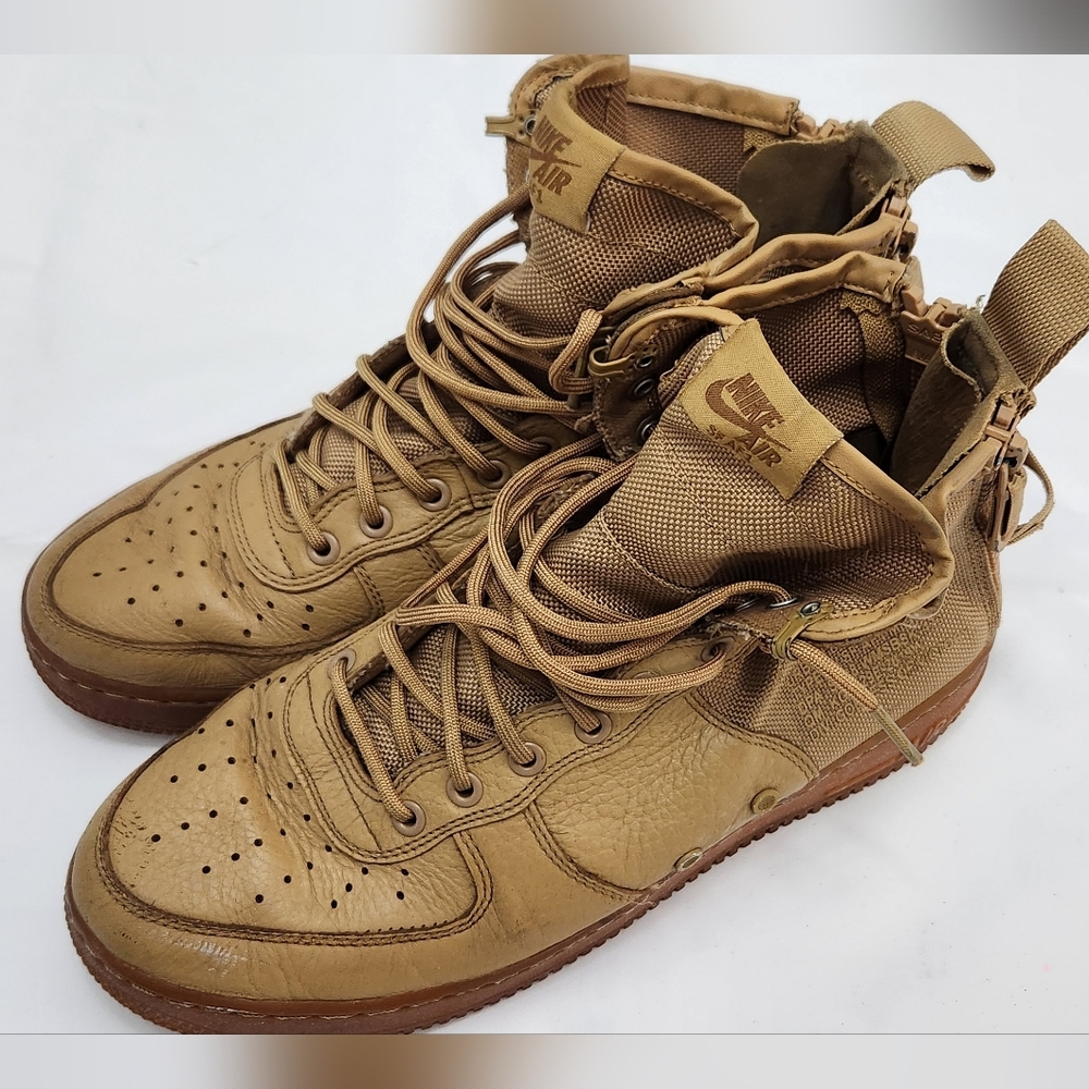 Nike Air Force 1 SF Mid Men's (Sz 11) Elemental Gold AA3966-700. Preowned